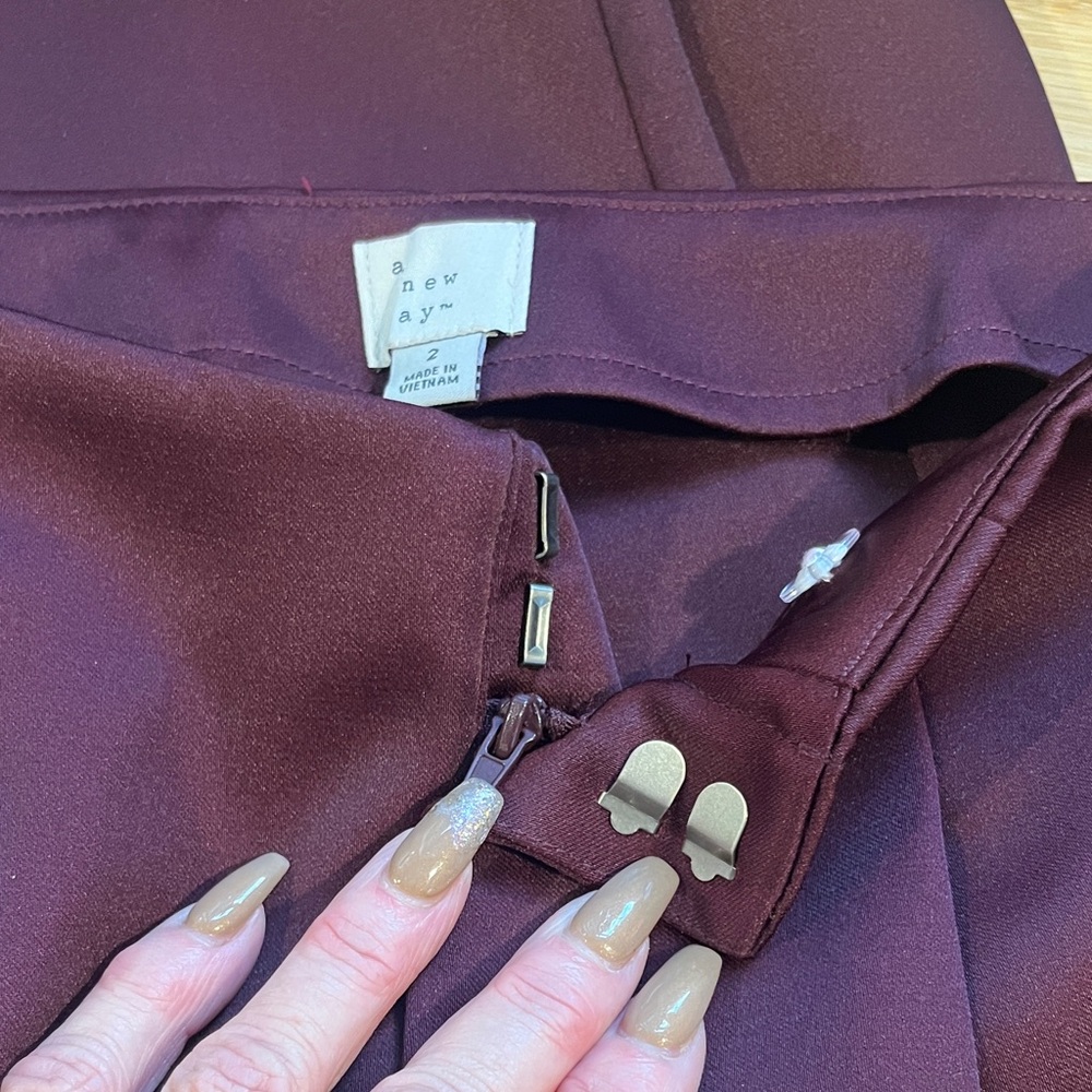 A New Day Deep Red Pants - Picture 10 of 11